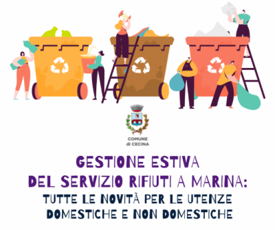 Gestione estiva del servizio rifiuti a Marina: tutte le novità per le utenze domestiche e non domestiche