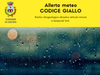 Allerta meteo codice giallo per pioggia e temporali 