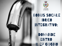 Bonus sociale idrico integrativo: domande entro il 27 giugno